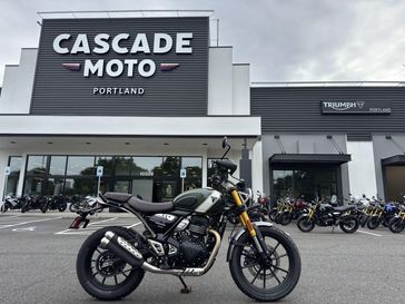 2025 Triumph SCRAMBLER 400 X - MATTE KHAKI GREEN - FUSION WHITE 
