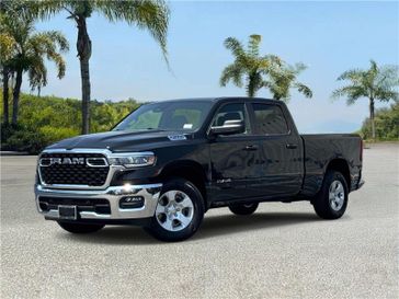 New 2026 RAM 1500 Big Horn Crew Cab 4x2 6'4' Box in a Diamond Black Crystal Pearl Coat exterior color and Blackinterior. Southbay Chrysler Jeep Dodge Ram (424) 404-5521 pixelmotiondemo.com 