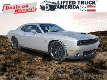 2023 Dodge Challenger R/T Scat Pack in a Triple Nickel Clear Coat exterior color and Blackinterior. Lifted Truck America 888-267-0644 liftedtruckamerica.com 