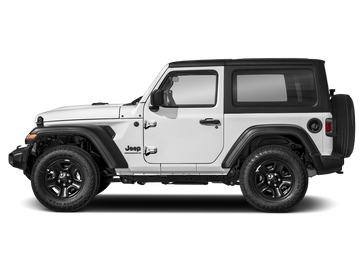 New 2026 Jeep Wrangler Willys in a Bright White Clear Coat exterior color and Blackinterior. Perkins La Junta 719-383-2250 perkinslajunta.com 
