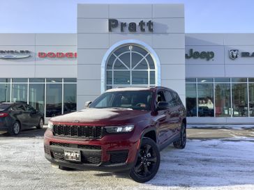 2024 Jeep Grand Cherokee L Altitude X 4x4 in a Velvet Red Pearl Coat exterior color and Global Blackinterior. Pratt (866) 561-9596 prattcdjr.com 