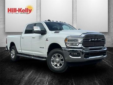 2024 RAM 2500 Laramie Crew Cab 4x4 6'4' Box in a Bright White Clear Coat exterior color and Blackinterior. Hill-Kelly Dodge (850) 786-2130 hillkellydodge.com 