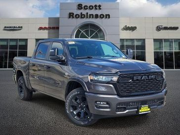 New 2026 RAM 1500 Big Horn Lone Star in a Gray exterior color and Blackinterior. Southbay Chrysler Jeep Dodge Ram (424) 404-5521 pixelmotiondemo.com 