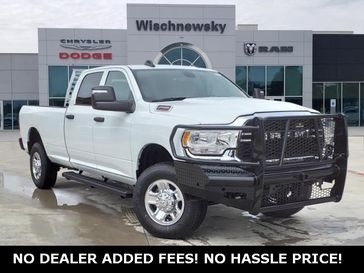 2024 RAM 2500 Tradesman Crew Cab 4x4 8' Box in a Bright White Clear Coat exterior color and Diesel Gray/Blackinterior. Wischnewsky Dodge 936-755-5310 wischnewskydodge.com 