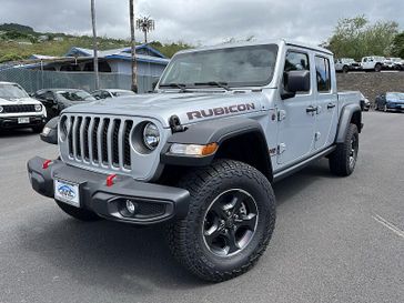 2023 Jeep Gladiator Rubicon 4x4 in a Silver Zynith Clear Coat exterior color. Kona Auto Center 1-888-985-0772 konaautocenter.com 