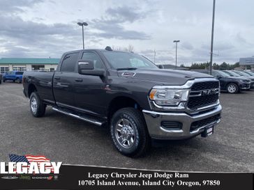 2024 RAM 2500 Tradesman Crew Cab 4x4 8' Box in a Granite Crystal Metallic Clear Coat exterior color. Legacy Chrysler Jeep Dodge RAM 541-663-4885 legacychryslerjeepdodgeram.com 