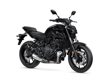 2023 Yamaha MT 07 in a MATTE RAVEN BLACK exterior color. Parkway Cycle (617)-544-3810 parkwaycycle.com 