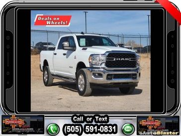 2024 RAM 2500 Big Horn in a Bright White exterior color and Diesel Gray/Blackinterior. Melloy Dodge RAM FIAT 505-588-4459 melloydodge.com 