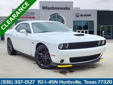 2023 Dodge Challenger R/T in a White Knuckle exterior color and Blackinterior. Wischnewsky Dodge 936-755-5310 wischnewskydodge.com 