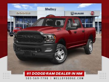 2024 RAM 2500 Tradesman Crew Cab 4x2 8' Box in a Flame Red Clear Coat exterior color and Blackinterior. Melloy Dodge RAM FIAT 505-588-4459 melloydodge.com 