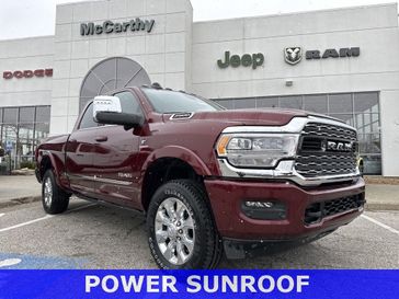2024 RAM 2500 Limited Crew Cab 4x4 6'4' Box in a Delmonico Red Pearl Coat exterior color and Blackinterior. McCarthy Jeep Ram 816-434-0674 mccarthyjeepram.com 