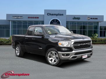 2024 RAM 1500 Big Horn Quad Cab 4x2 6'4' Box in a Diamond Black Crystal Pearl Coat exterior color and CLOTH BENCHinterior. Champion Chrysler Jeep Dodge Ram 800-549-1084 pixelmotiondemo.com 