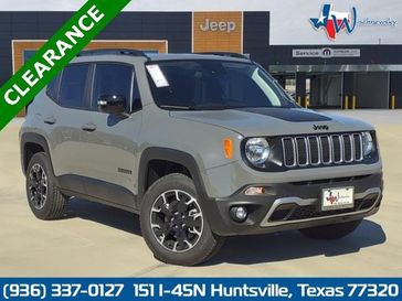 2023 Jeep Renegade Upland 4x4 in a Sting-Gray Clear Coat exterior color and Black/Bronzeinterior. Wischnewsky Dodge 936-755-5310 wischnewskydodge.com 