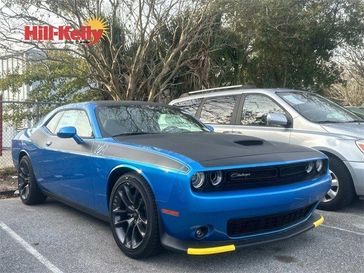 2023 Dodge Challenger R/T in a B5 Blue exterior color and T/A Nappa/Alacantra Seatinterior. Hill-Kelly Dodge (850) 786-2130 hillkellydodge.com 