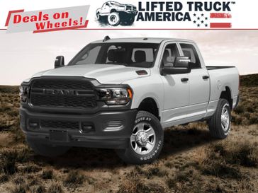 2024 RAM 2500 Tradesman in a Bright White Clear Coat exterior color and Diesel Gray/Blackinterior. Lifted Truck America 888-267-0644 liftedtruckamerica.com 