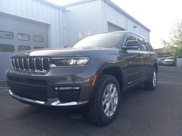 2023 Jeep Grand Cherokee L Limited 4x4 in a Baltic Gray Metallic Clear Coat exterior color and Global Blackinterior. Garavel Jeep 475-258-7987 norwalkjeep.com 