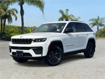 New 2026 Jeep Grand Cherokee Laredo Altitude 4x4 in a Bright White Clear Coat exterior color and Global Blackinterior. Southbay Chrysler Jeep Dodge Ram (424) 404-5521 pixelmotiondemo.com 