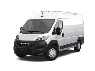 2023 RAM Promaster 2500 Cargo Van High Roof 136' Wb in a Bright White Clear Coat exterior color and Blackinterior. McPeek's Chrysler Dodge Jeep Ram of Anaheim 888-861-6929 mcpeeksdodgeanaheim.com 