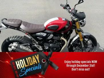 2024 Triumph Scrambler 400 X Carnival Red / Phantom Black 