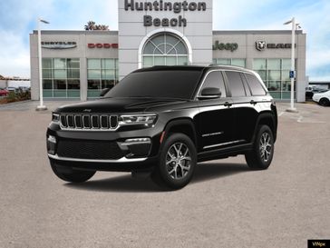 2024 Jeep Grand Cherokee Limited 4x2 in a Diamond Black Crystal Pearl Coat exterior color and Global Blackinterior. BEACH BLVD OF CARS beachblvdofcars.com 