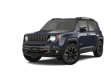 2023 Jeep Renegade Trailhawk 4x4 in a Slate Blue Pearl Coat exterior color. Kamaaina Motors 1-808-746-7956 kamaainamotors.com 