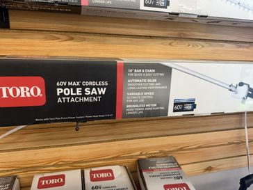 2022 Toro POLE SAW ATTACHMENT FOR 60V TRIMMER  Up North Power & Sports 218-237-5670 upnorthpowermn.com 