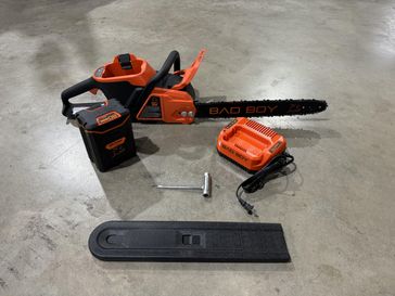 2024 Bad Boy Handheld 80V 18 Inch Chainsaw with 4 Ah Battery 