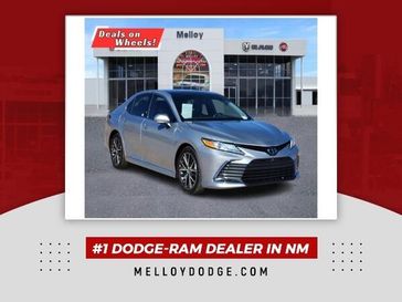 2022 Toyota Camry XLE in a Celestial Silver exterior color and Ashinterior. Melloy Dodge RAM FIAT 505-588-4459 melloydodge.com 