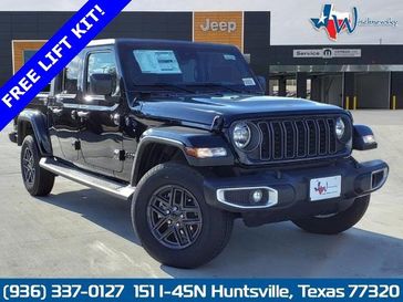 2024 Jeep Gladiator Sport S 4x4 in a Black Clear Coat exterior color and Blackinterior. Wischnewsky Dodge 936-755-5310 wischnewskydodge.com 