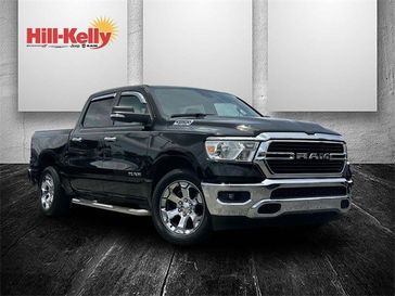 2021 RAM 1500 Big Horn Lone Star in a Diamond Black Crystal Pearl Coat exterior color and Diesel Gray/Blackinterior. Hill-Kelly Dodge (850) 786-2130 hillkellydodge.com 