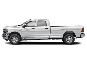 New 2026 RAM 3500 Tradesman in a Bright White Clear Coat exterior color and Blackinterior. Perkins La Junta 719-383-2250 perkinslajunta.com 