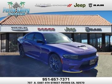 2023 Dodge Charger R/T in a Plum Crazy exterior color and Blackinterior. Perris Valley Chrysler Dodge Jeep Ram 951-355-1970 perrisvalleydodgejeepchrysler.com 