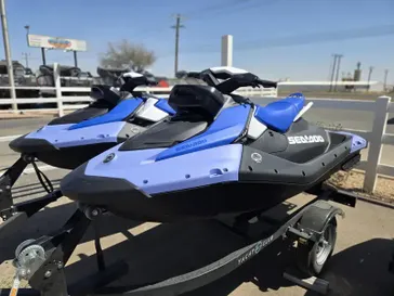 2025 SEADOO SPARK FOR 2 CONVIENENCE PACKAGE WITH SOUND SYSTEM DAZZILING BLUE AND VAPOR BLUE 