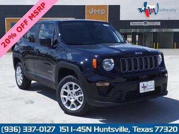 2023 Jeep Renegade Latitude 4x4 in a Black Clear Coat exterior color and Blackinterior. Wischnewsky Dodge 936-755-5310 wischnewskydodge.com 