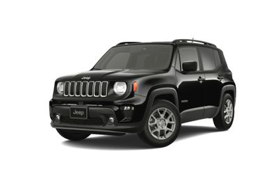 2023 Jeep Renegade Latitude 4x4 in a Black Clear Coat exterior color and Blackinterior. Victor Chrysler Dodge Jeep Ram 585-236-4391 victorcdjr.com 