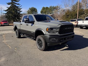 2024 RAM 2500 Power Wagon Crew Cab 4x4 6'4' Box in a Diamond Black Crystal Pearl Coat exterior color and Blackinterior. Guzik Motor Sales Inc Jeep 413-277-7648 guzikmotor.com 