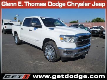 2024 RAM 1500 Big Horn Crew Cab 4x2 5'7' Box in a Bright White Clear Coat exterior color and Diesel Gray/Blackinterior. Glenn E Thomas 100 Years Of Excellence (866) 340-5075 getdodge.com 