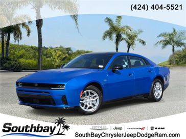 New 2026 Dodge Charger R/T 4-door Awd in a Bludicrous exterior color and Blackinterior. Southbay Chrysler Jeep Dodge Ram (424) 404-5521 pixelmotiondemo.com 
