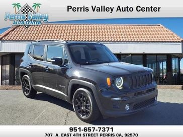 2020 Jeep Renegade Latitude in a Black Clear Coat exterior color and Blackinterior. Perris Valley Chrysler Dodge Jeep Ram 951-355-1970 perrisvalleydodgejeepchrysler.com 