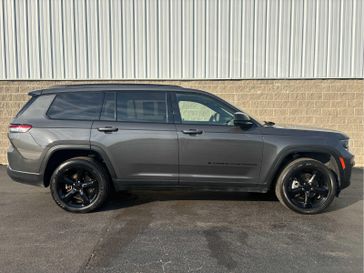 2021 Jeep Grand Cherokee L Altitude in a Baltic Gray Metallic Clear Coat exterior color and Global Blackinterior. Wilmington Auto Center Chrysler Dodge Jeep Ram (937) 556-6430 wilmingtonautocentercdjr.com 