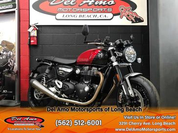 2024 Triumph SPEED TWIN 1200  in a CARNIVAL RED/STORM GREY exterior color. Del Amo Motorsports of Long Beach (562) 362-3160 delamomotorsports.com 