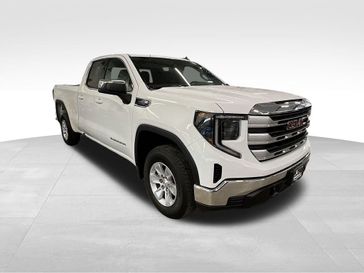 2024 GMC Sierra 1500 SLE in a Summit White exterior color and Jet Blackinterior. Sheridan Motors Auto (307) 218-2217 sheridanmotors.com 