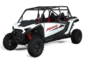 2024 Polaris RZR XP 4 1000 in a White Lightning exterior color. New England Powersports 978 338-8990 pixelmotiondemo.com 