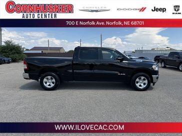 2022 RAM 1500 Big Horn in a Diamond Black Crystal Pearl Coat exterior color and Diesel Gray/Blackinterior. Cornhusker Auto Center 402-866-8665 cornhuskerautocenter.com 
