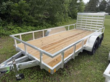 New 2026 Triton Trailers Triton 1480 wood deck utility trailer tandem 