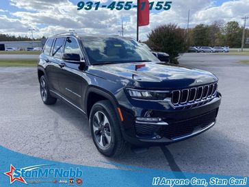 2024 Jeep Grand Cherokee 4xe in a Diamond Black Crystal Pearl Coat exterior color and Wicker Beige/Global Blackinterior. Stan McNabb Chrysler Dodge Jeep Ram FIAT 931-408-9662 