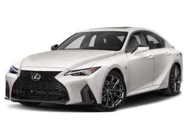 2023 Lexus IS 350 F SPORT in a ATOMIC SILVER exterior color and Rich Cream (Silver)interior. Ontario Auto Center ontarioautocenter.com 