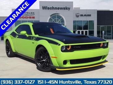 2023 Dodge Challenger R/T Scat Pack Widebody in a Sublime exterior color and Blackinterior. Wischnewsky Dodge 936-755-5310 wischnewskydodge.com 