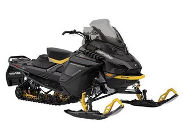 2024 Ski-Doo SM REN ENDU 600R YL 137 1.2IR ACS HUB 24  in a Black Yellow exterior color. New England Powersports 978 338-8990 pixelmotiondemo.com 