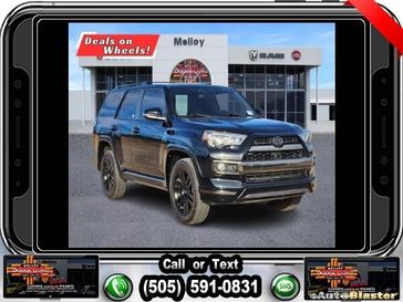 2019 Toyota 4Runner Limited in a Midnight Black exterior color and Graphiteinterior. Melloy Dodge RAM FIAT 505-588-4459 melloydodge.com 